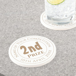 Onderzetter voor de uitreiking van de tweede prijs