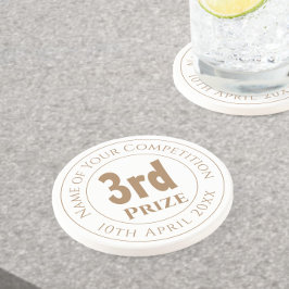 Onderzetter voor de uitreiking van de wedstrijd vo