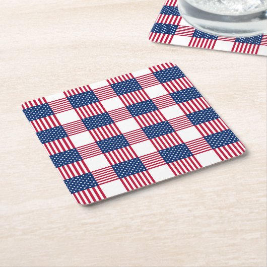 Onderzetter voor Drink van patriottisch papier (Schuin)