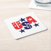 Onderzetter voor Drink van patriottisch papier (Schuin)