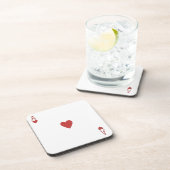 Onderzetter voor een hartenspeelkaart (Rechterzijde)