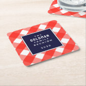 Onderzetter voor familiereünie Keepomwille Square (Schuin)