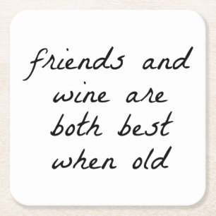 Onderzetter voor Friends- en wijnpapier