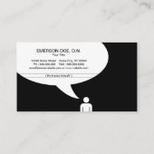 onderzetter voor gebitsgrap visitekaartje (Achterkant)