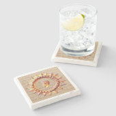 Onderzetter voor goudmarmer-Drink van keizer (Zijkant)