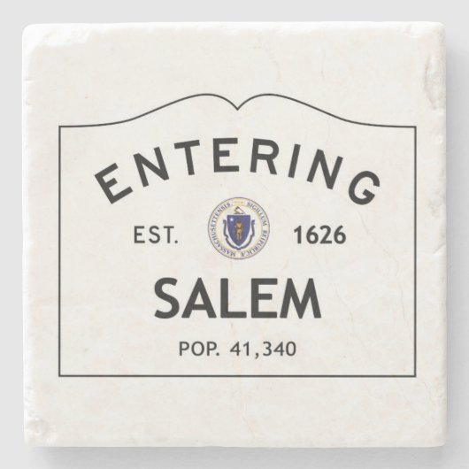 Onderzetter voor het inktschilderen van Salem Bott (Voorkant)