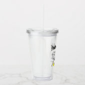 Onderzetter voor het leven van Tennis Wedding Acryl Drinkbeker (Rechts)