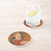  Onderzetter voor het schilderen van meisjes (Zijkant)