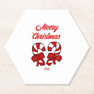 Onderzetter voor kerstsnoepkanen Hexagon Paper