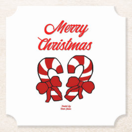 Onderzetter voor kersttaarkanen, ticketpapier