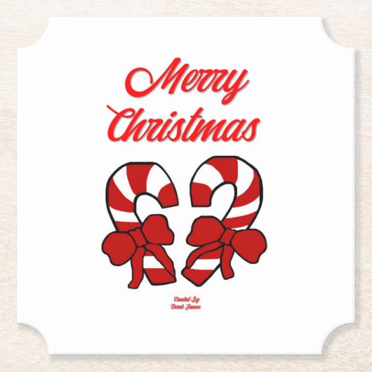 Onderzetter voor kersttaarkanen, ticketpapier (Voorkant)