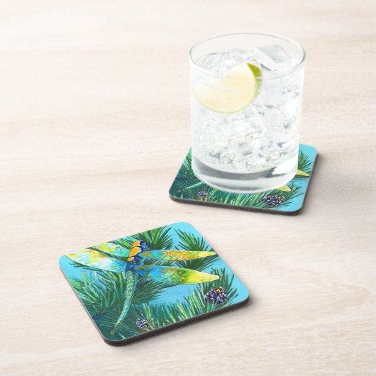 Onderzetter voor kleurdragonfly en pingstructuur (Rechterzijde)