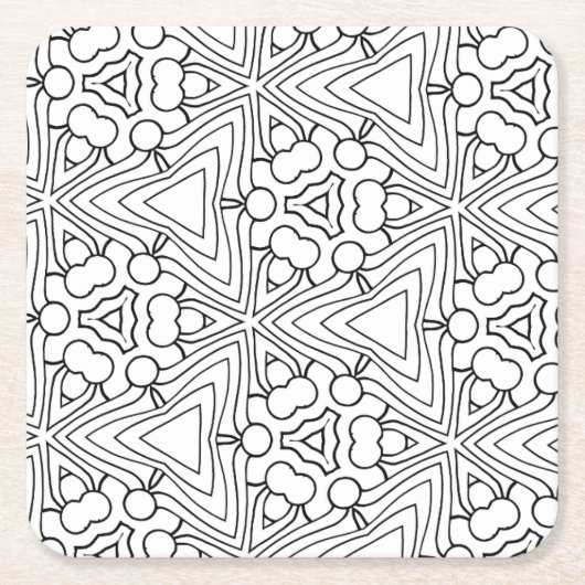 onderzetter voor kleurencirkels en driehoeken (Voorkant)