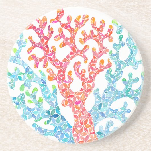 Onderzetter voor koraalontwerp (Voorkant)