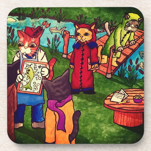 Onderzetter voor kunstkat (Voorkant)