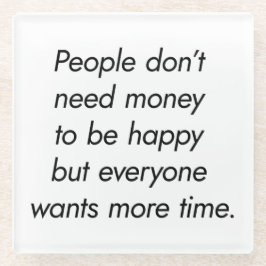 Onderzetter voor meer tijd glazen onderzetter