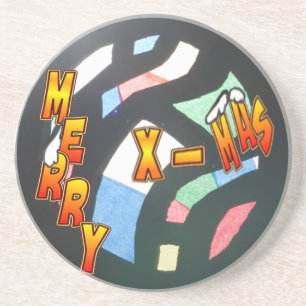 Onderzetter voor Merry Xmas-Glas in lood
