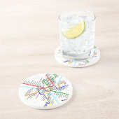 Onderzetter voor metro in Washington DC (Zijkant)