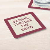 Onderzetter voor moderne kersttypografie (Schuin)