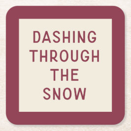 Onderzetter voor moderne kersttypografie