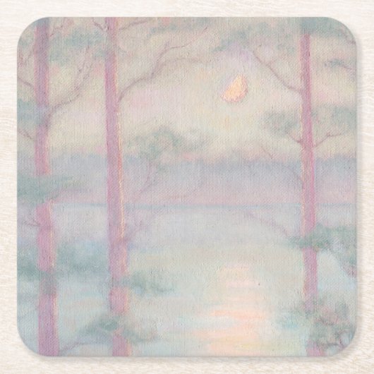 Onderzetter voor Moon Papier voor winkel (Voorkant)