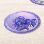 Onderzetter voor Paars zeemeerminnend papier (Gebogen)