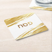 Onderzetter voor Passover Pesach Seder Gold Swash (Schuin)