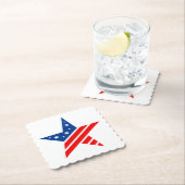 Onderzetter voor patriottisch papier Star-Drink (Insitu)