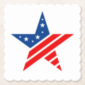 Onderzetter voor patriottisch papier Star-Drink (Voorkant)