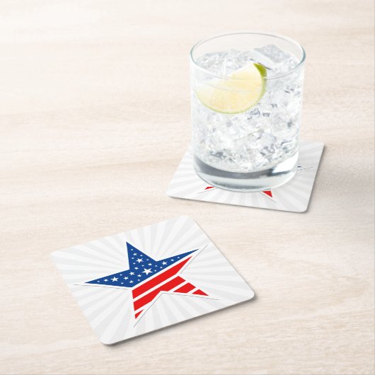 Onderzetter voor patriottisch papier Star-Drink (Insitu)