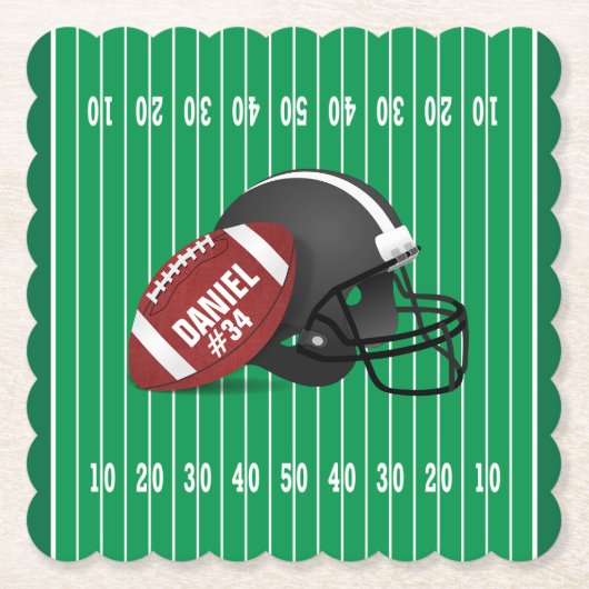 Onderzetter voor persoonlijke Football Ticket (Voorkant)