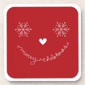 Onderzetter voor prettige kerstfeestdag (Voorkant)