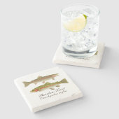 Onderzetter voor regenboogforel (Zijkant)