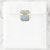 onderzetter voor rollen ronde sticker (Tas)