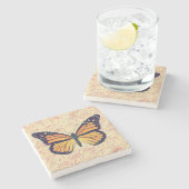 Onderzetter voor  stijl monoarch vlinder (Zijkant)