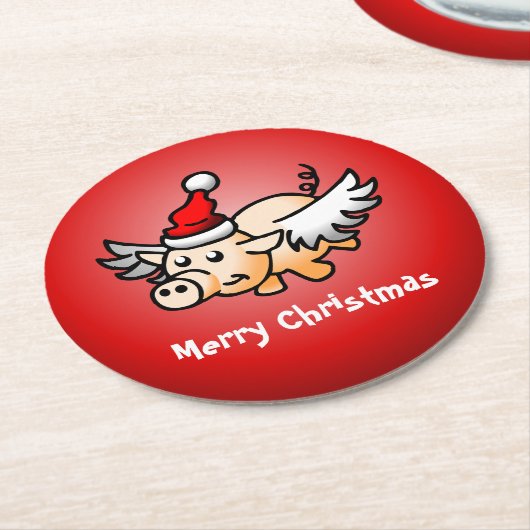 Onderzetter voor vliegend kerstpapier (Gebogen)
