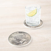 Onderzetter voor vredesdollar (Zijkant)