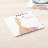 Onderzetter voor vrijgezellenfeest- en glanzend pa (Gebogen)