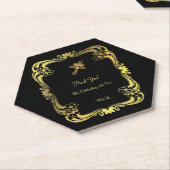 Onderzetter voor zwart en goudpapier (Schuin)