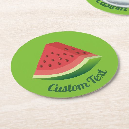 Onderzetter watermeloenen slice-papier (Gebogen)