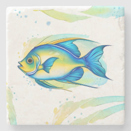 Onderzetter - Waterverf Serie: Angelfish