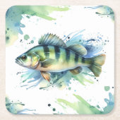 Onderzetter - Waterverf Serie: Perch (Voorkant)