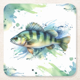 Onderzetter - Waterverf Serie: Perch