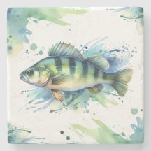 Onderzetter - Waterverf Serie: Perch