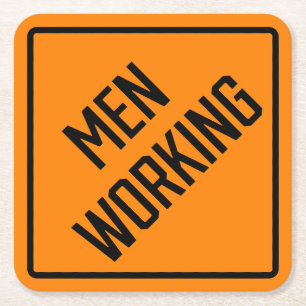 Onderzetter werkdocument mannen