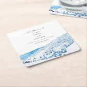 Onderzetter winterbergpapier sparen de datum (Schuin)