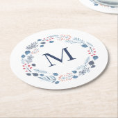 Onderzetter winterfoliemonogram (Gebogen)