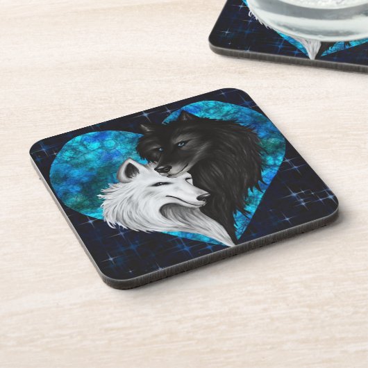 Onderzetter - Wolf Heart (Linkerzijde)