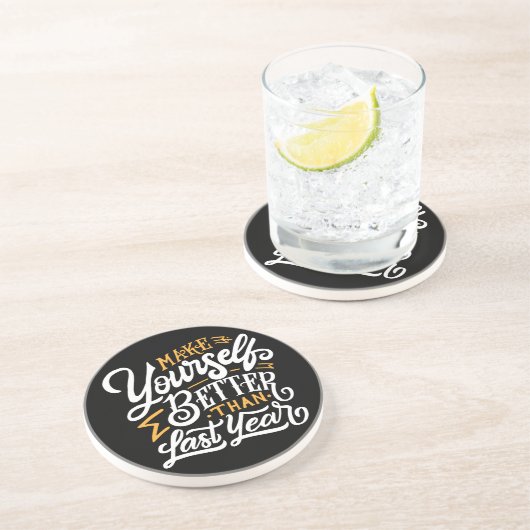 Onderzetter zandsteen Drink (Zijkant)