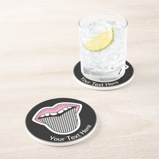 Onderzetter zandsteen Drink (Zijkant)